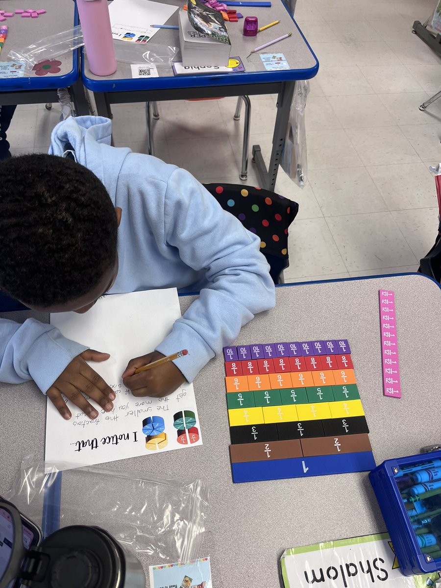 MissBickelman's tweet photo. Exploring fractions 👀 https://t.co/NxhIJt4EvD