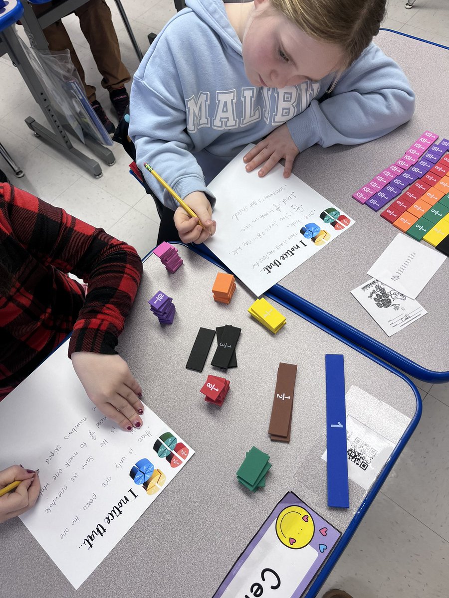 MissBickelman's tweet photo. Exploring fractions 👀 https://t.co/NxhIJt4EvD
