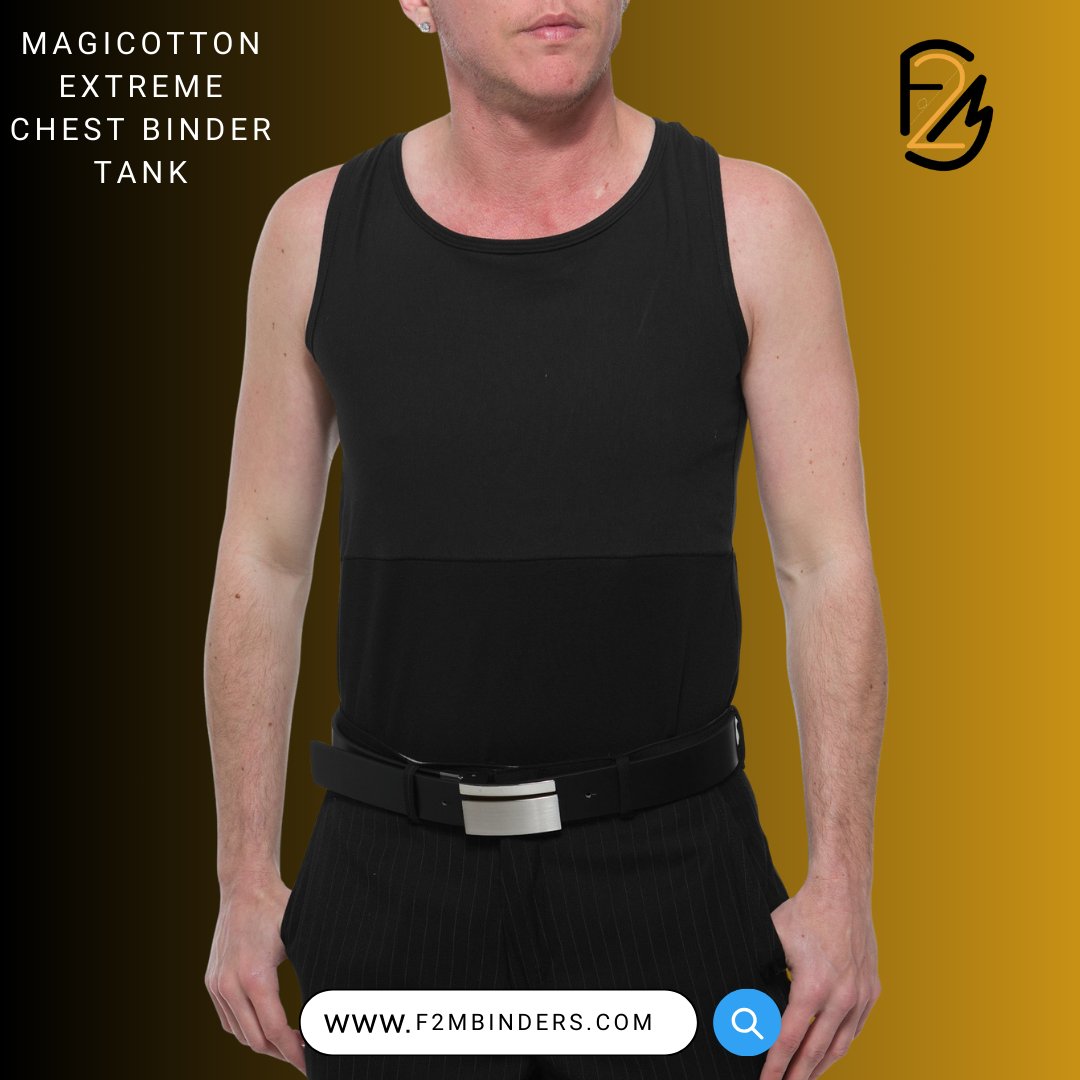 UnderworksFTM's tweet image. Magicotton Extreme Chest Binder Tank gives strong compression breathable cotton fabric and a smoother chest profile for everyday wear and layering.

Get yours now f2mbinders.com/ftm-magicotton…

 #transmasc #ftmbinder #chestbinder