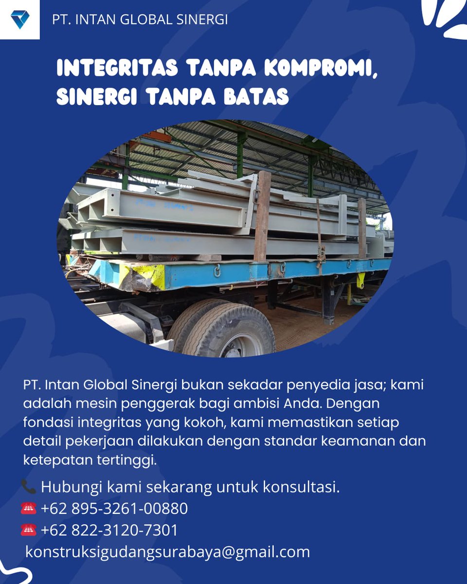 intanglobal_s's tweet image. Keamanan dan ketepatan tinggi di setiap detail pekerjaan. 💪

📞 Hubungi kami sekarang untuk konsultasi.
☎️ +62 895-3261-00880
☎️ +62 822-3120-7301 konstruksigudangsurabaya@gmail.com

 #Integritas #HighStandard #fyp