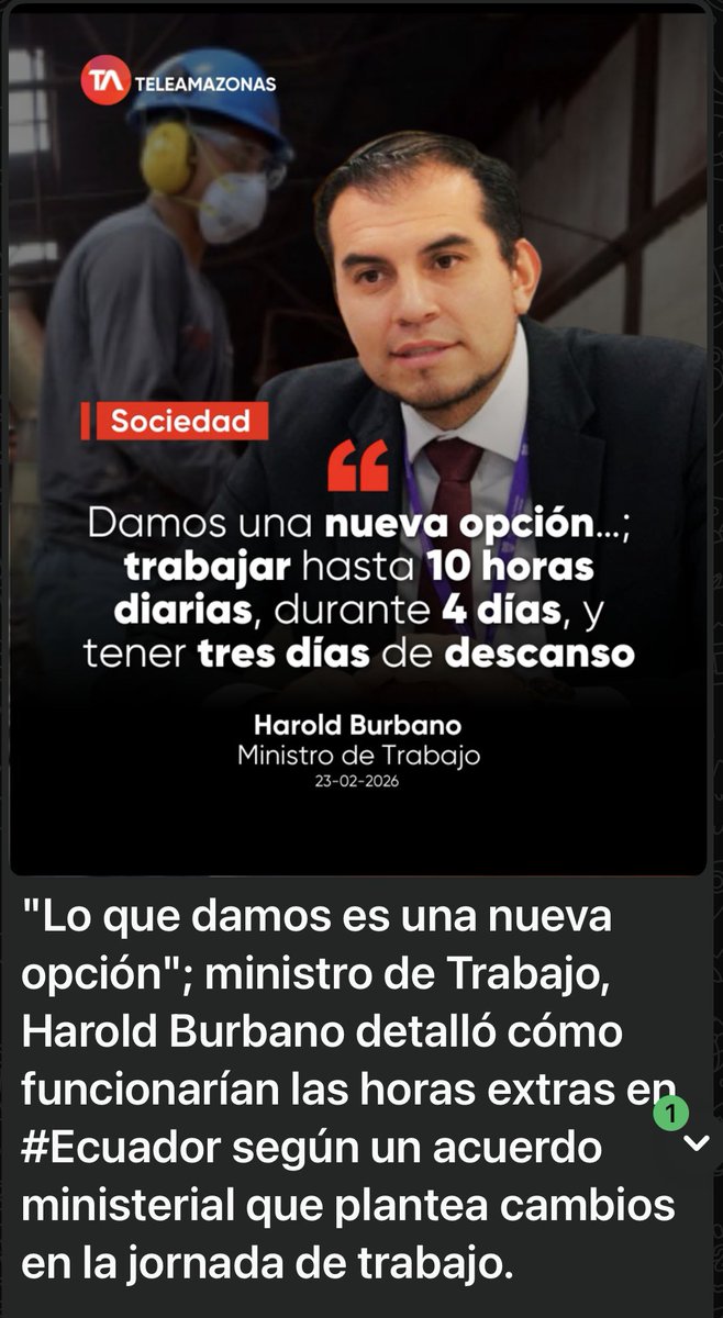 Esto aclara la desinformación sobre el incremento de horas diarias de trabajo.