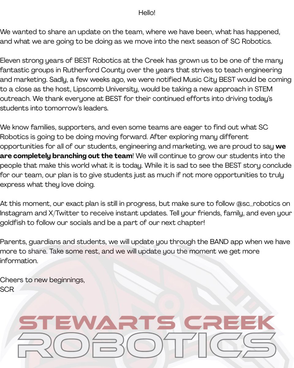 SC Robotics tweet media