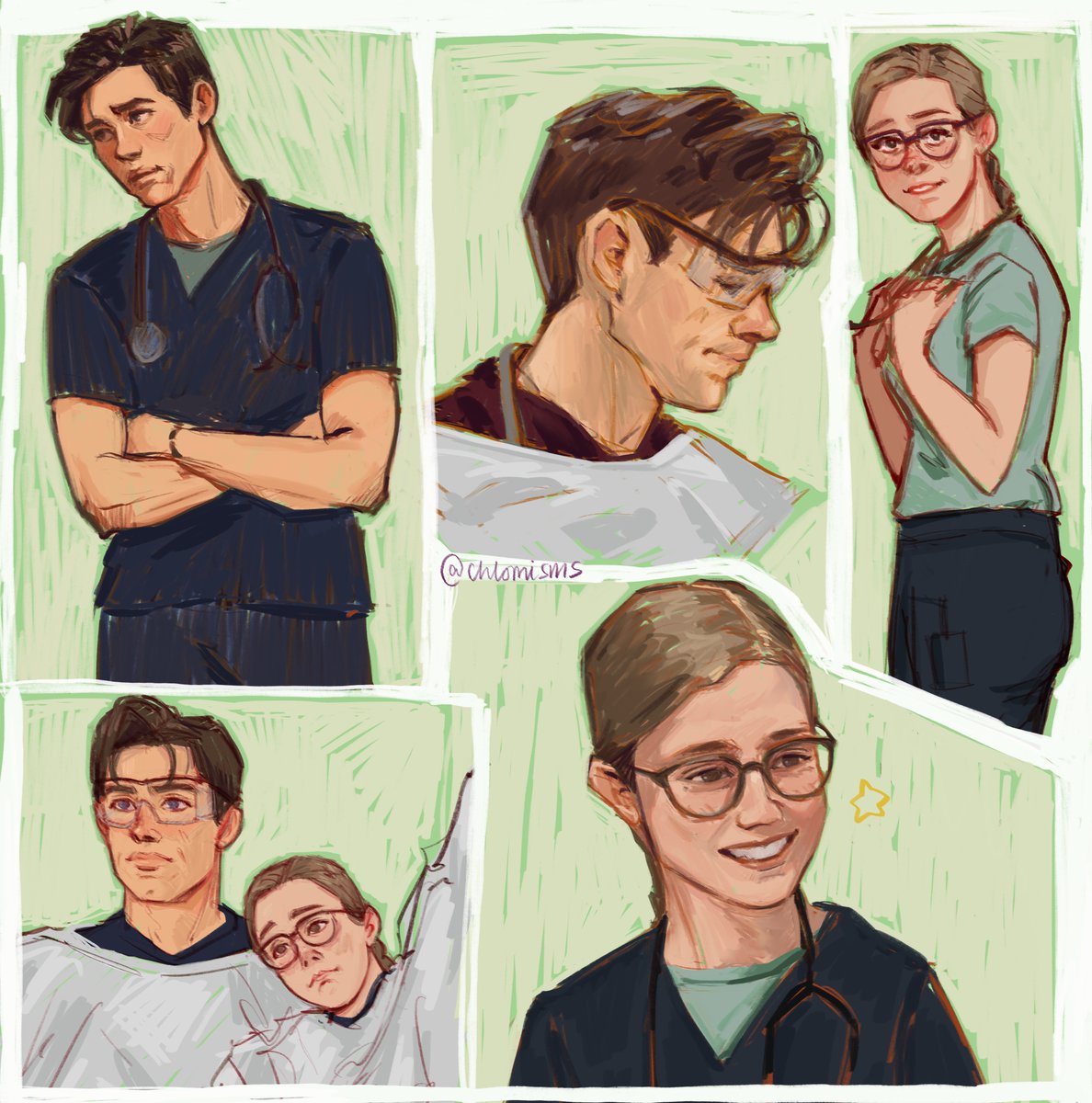 more doodles 🫶🏻 #langdonmel