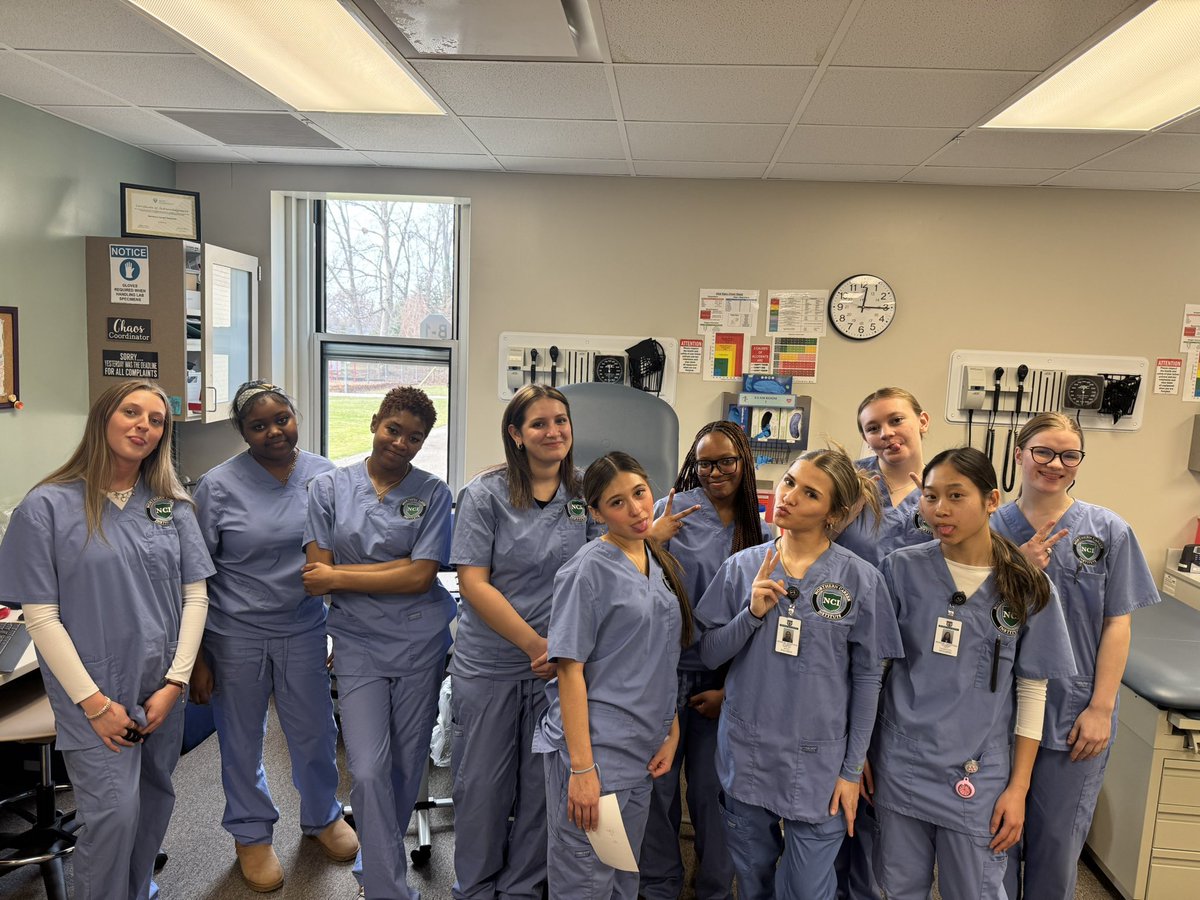 NCI_MATeacher's tweet photo. Senior MA’s have started leaving for clinicals. This was the last time they will be together in one room til May when clinicals end. Work hard, learn so much, master your craft!!! I’m so proud of you! https://t.co/tNY7rxY7Lm