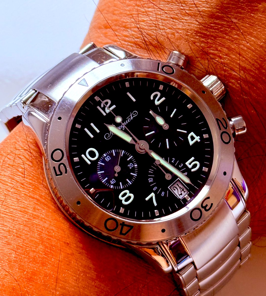 syualbireo's tweet photo. 本日の相棒

#ブレゲ  #トランスアトランティック 
#typexx #3820st #breguet https://t.co/UsRkeSl8lh