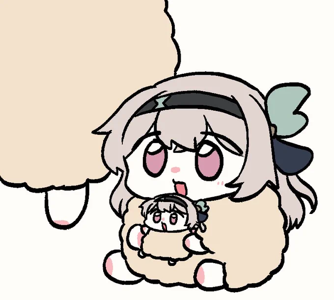 星ちゃんの睡眠量などによってサイズに変動があるひつじホタル