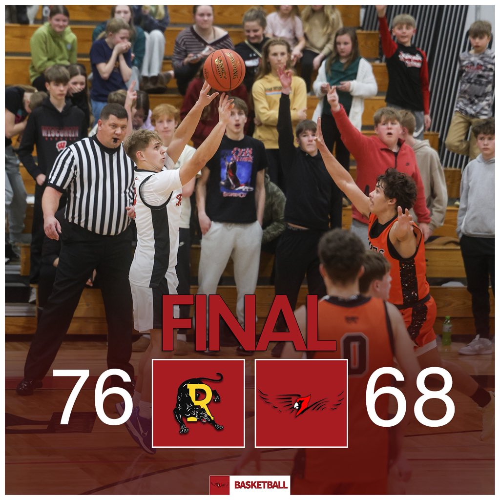 BangorBBBall's tweet photo. Final.

Hayden Massman 27 pts., Brody Edwards 21 pts., Dayne Langrehr 18 pts. 

#wisbb https://t.co/rlu3REBR9A