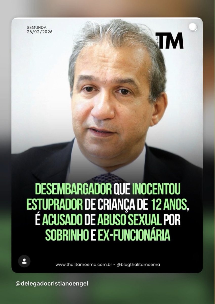 paulodetarsog's tweet photo. Inocentou um criminoso, agora é o acusado.

Que seja investigado e tratado conforme o Código Penal. https://t.co/66vSBxssXc