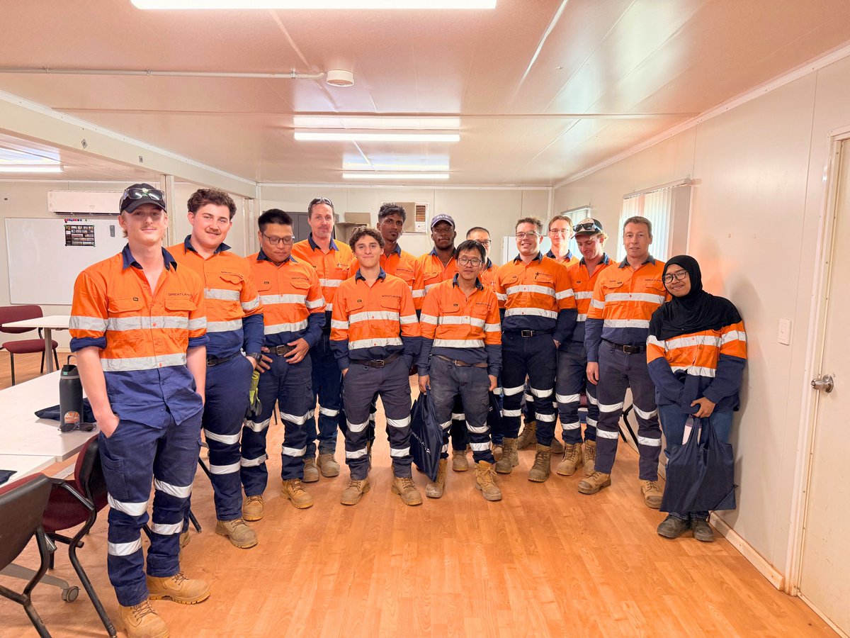 Greatland’s vacation students gained hands-on experience at Telfer across Engineering, Metallurgy, Surveying &amp; Geology. They contributed to real work, received mentoring and got an honest view of site life. Thanks to General Manager Mark Benson and the Telfer team!

$GGP