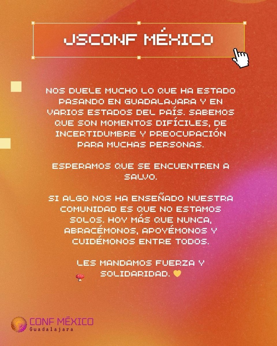 JSConf MX 2026 | 29 & 30 de Oct GDL 🇲🇽 tweet media