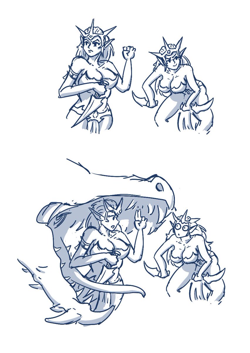 phex_art's tweet photo. legends of Miao Ying say the rumble of her thunder in battle is matched only by the rumble of her tummy after fighting too many druchii https://t.co/y6vUIxqMOc