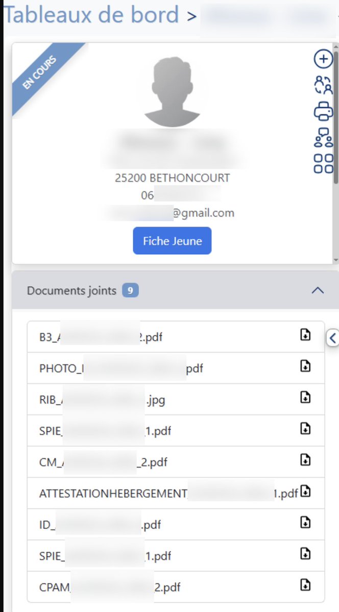 🚨 🇫🇷 Unis-Cité : fuite massive de 40 Go, 80 000 documents jeunes liés au service civique (CNI, photos, actes de naissance…)

Données exposées :
- Base clients : ID, noms/prénoms, adresses, téléphones, emails, statuts missions, dates début/fin
- Documents : ~80K pièces → CNI,