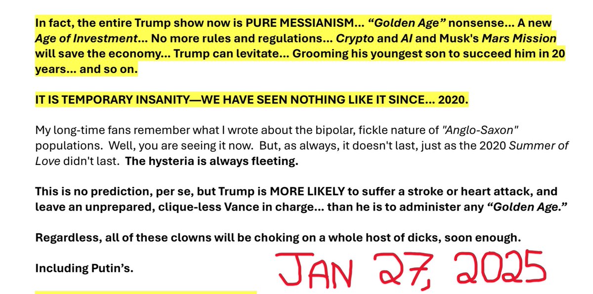 dreizinreport's tweet photo. Also January 27, 2025: https://t.co/bZgwSkNtVS