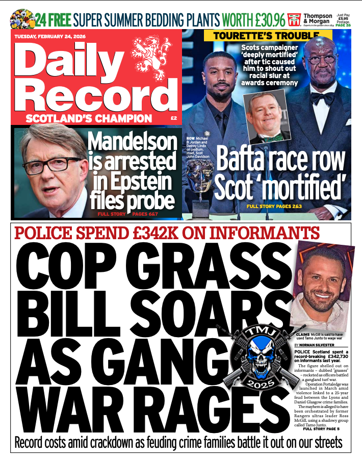 Scottish Police Spent £342,000 on Criminal Informants Last Year and I Have Questions