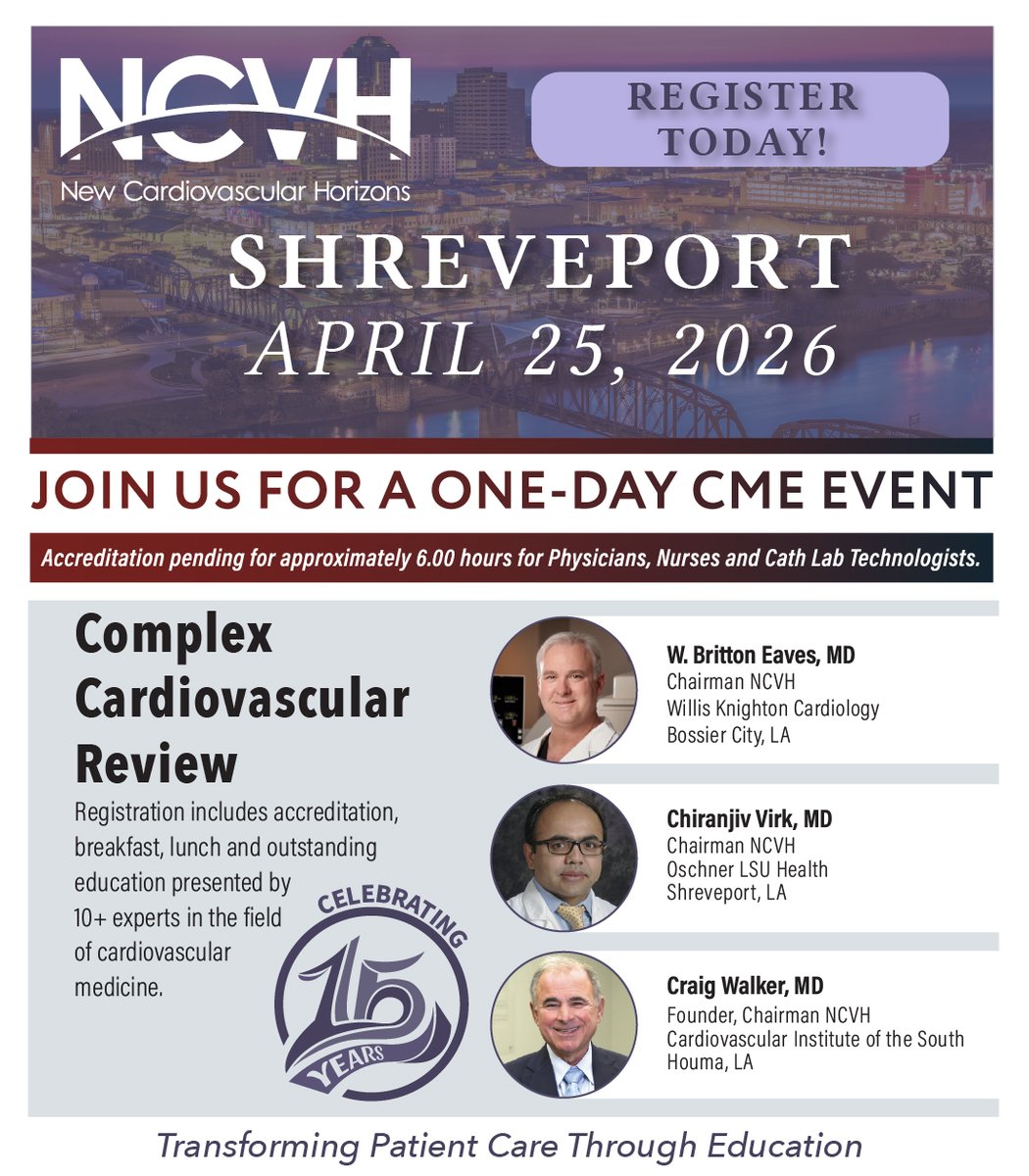 New Cardiovascular Horizons tweet media