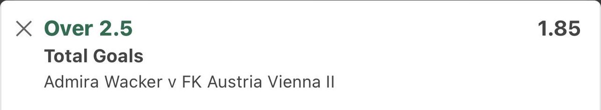 📝 Over 2.5 Goals ⚽️⚽️ ⚽️

📅  Tuesday 17:30 

🏦  1.85 

❤️ Please Retweet ❤️

#inplay #bet365 #prematch #goals #williamhill #cornertips