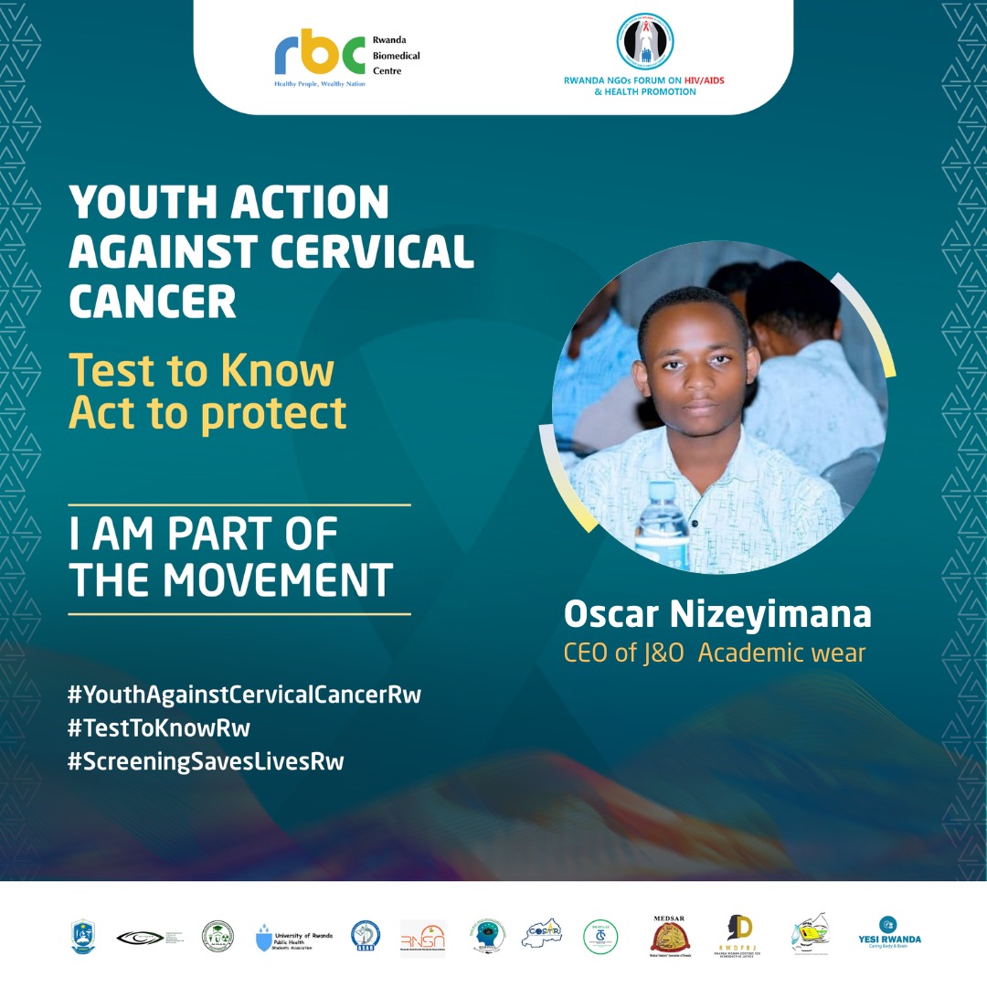 Nizeyimana29044's tweet photo. Proud to be part of the movement against cervical cancer.
Test to know,act to protect.

#youthAgainstcervicalCancerRw
#TestToKnowRw
#ScreeningSavesLivesRw https://t.co/I9FwuEluCa