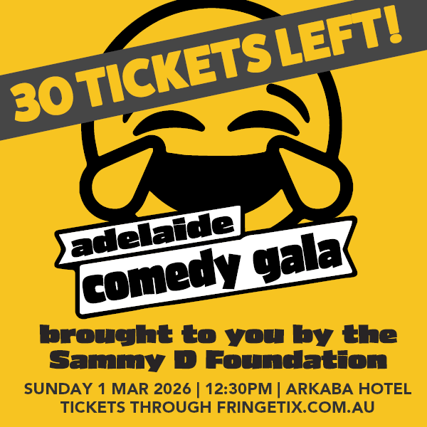 Sammy_DF's tweet photo. This Sunday. Only 30 tickets left. Grab yours before they’re gone!

https://t.co/uF18RQ0kKN

After hosting the likes of Rove, Peter Helliar and Tom Gleeson, you know this will be big. Don’t miss it. https://t.co/37SszBIanJ
