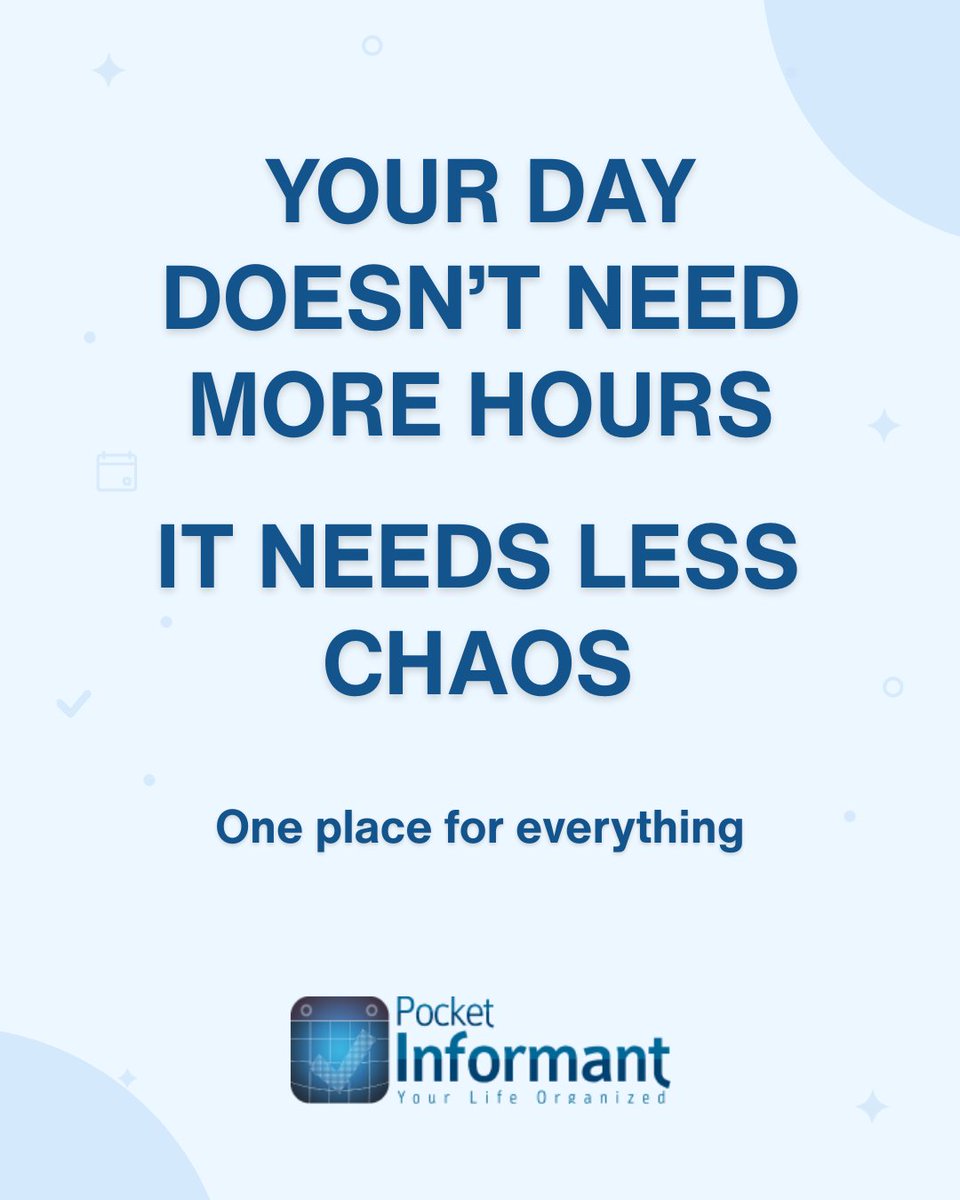 Pocket Informant tweet media