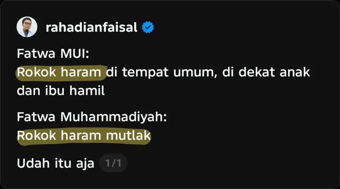 Kalau gambar serem di rokok diganti tulisan “Merokok Itu Haram” mungkin lebih efektif karena ada unsur agamanya.

Bagaimana menurutmu?