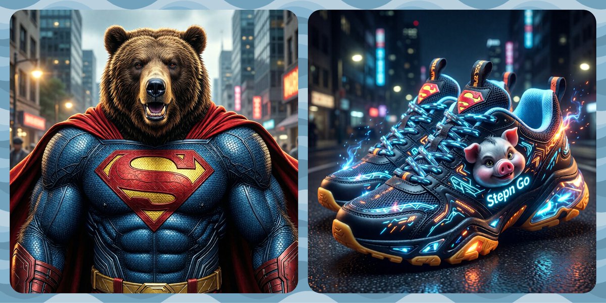 StepnerGo's tweet photo. Meet the superhero known as “Man Bear.” This incredible character is a true generator of inexhaustible energy! He loves long walks and endless runs with Stepn Go.
P.S. Look for inconsistencies.
#STEPNHero #STEPN #STEPNGO
https://t.co/3MajH73Hma https://t.co/0ddbUsrX96