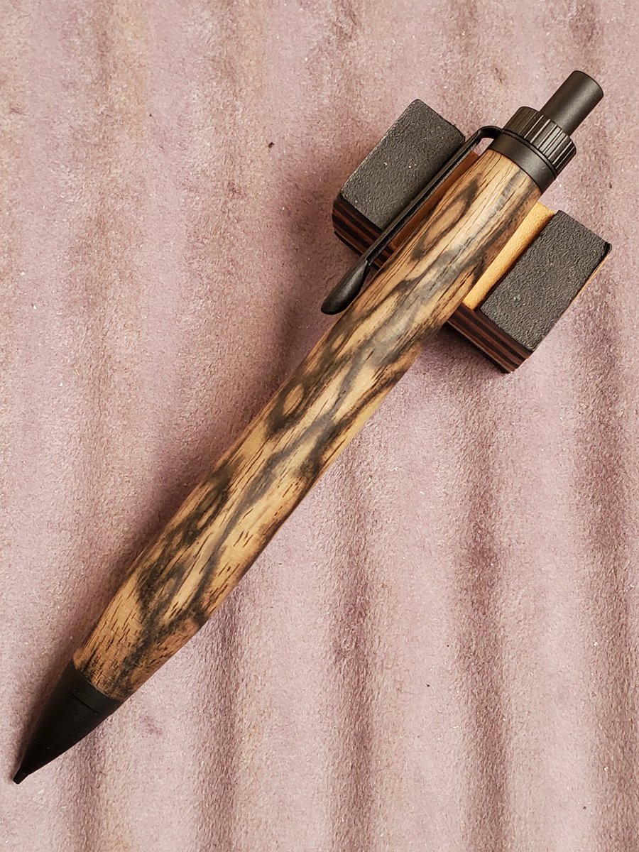 文具マーケット K'sクラフト工房 黒柿 個人的には孔雀杢に価値を感じ