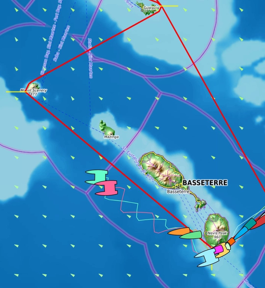 UltimBoat's tweet image. #Ultime #MOD70 #RORCCaribbean600

Longue très longue la montée vers Saba. Les de MOD70 enchaînent les empannages. Argo toujours devant Zoulou.