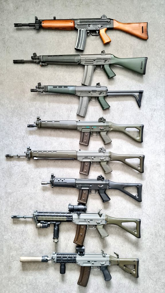 Happy 2.23 day 🎈with part of the SIG collection.  Can you name all the models?