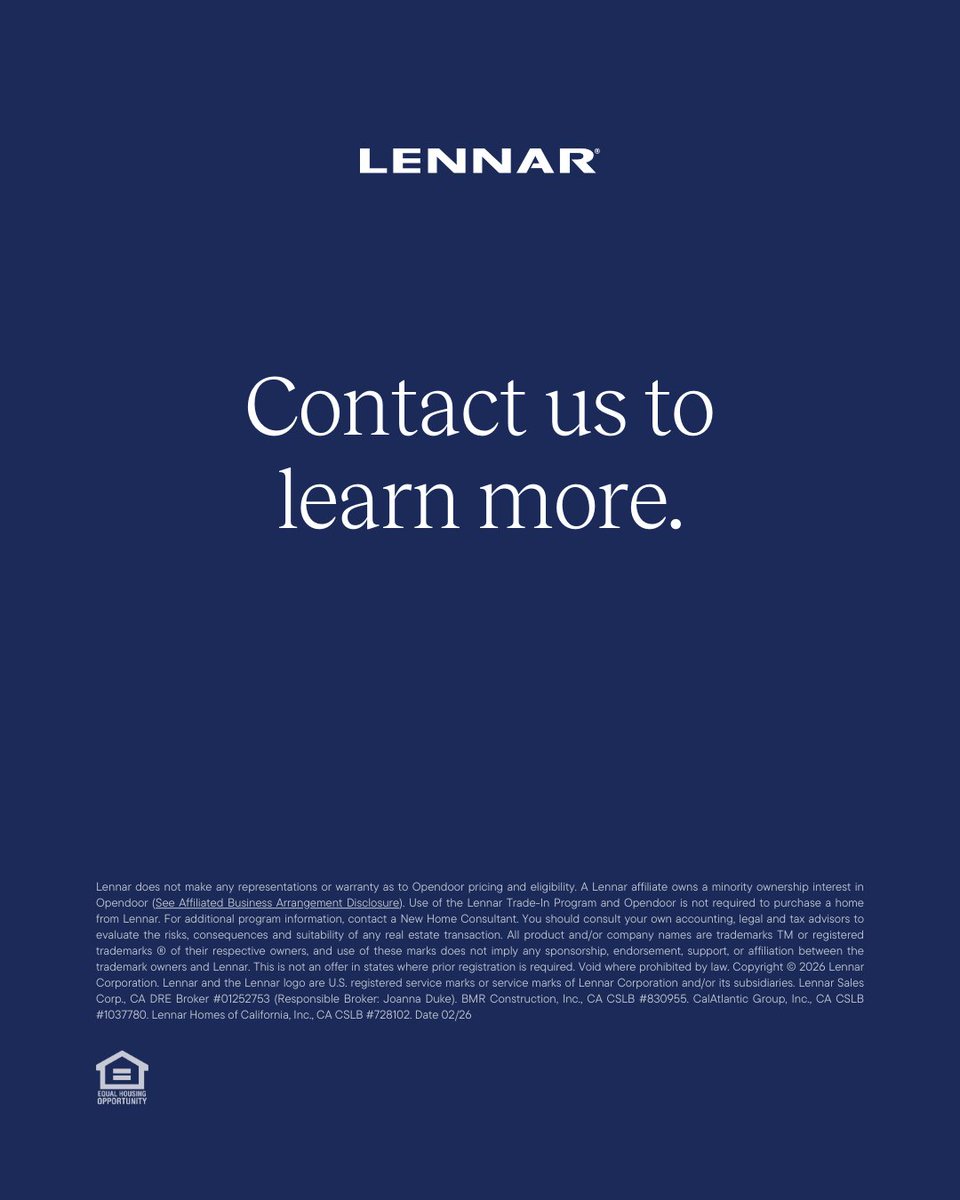 Lennar Southern CA tweet media