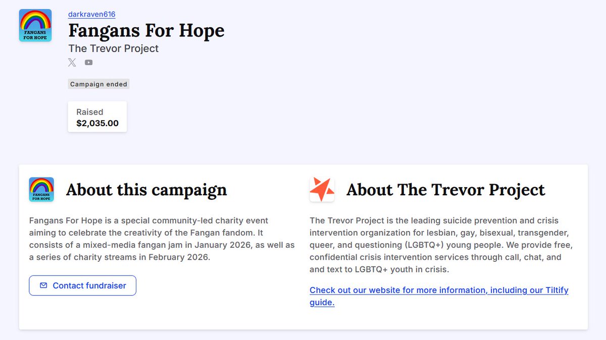 Fangans For Hope tweet media