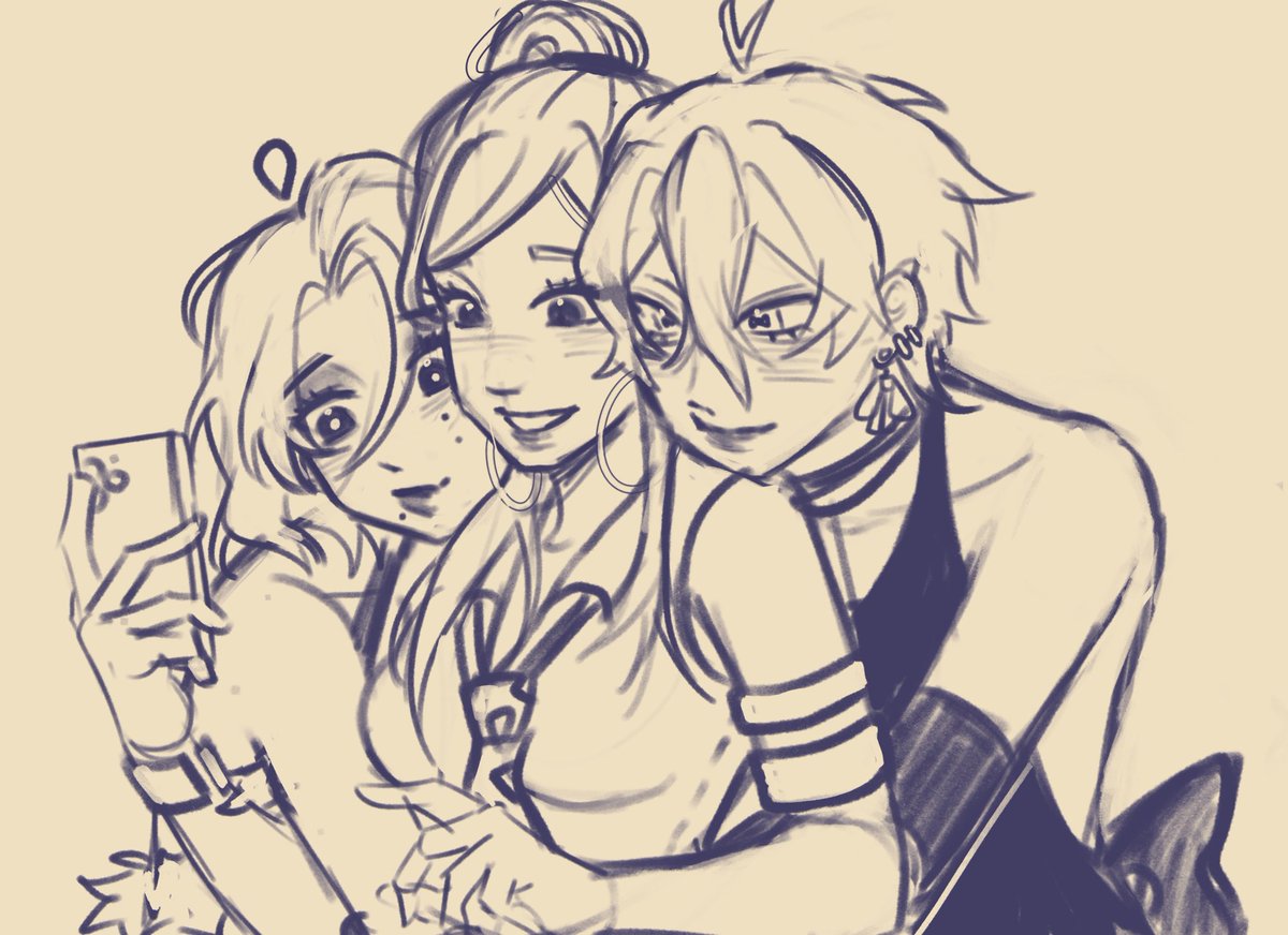 k47sumi_'s tweet photo. Let me introduce my beloved poly yuri 💝 #OC https://t.co/pRqd4QzZdB