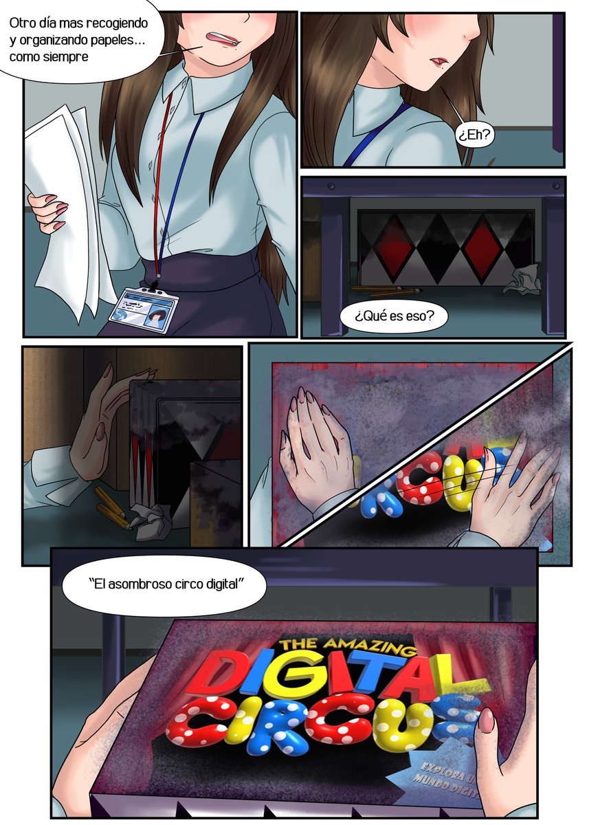 Recuerdo que estaba haciendo un comic del como Pomni entro al circo digital, pero ya sabemos que no fue así, no creo continuarlo, a menos a que quiera ver cómo era mi idea del como ella llegaba al circo 

#theamazingdigitalcircus #TADC #MyComic