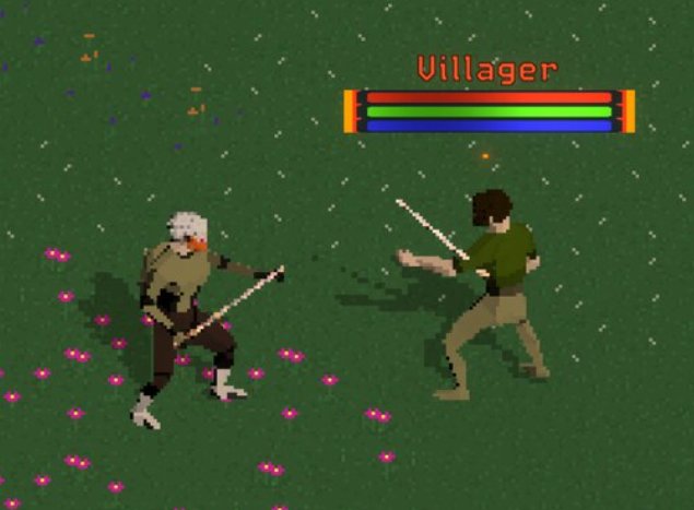 AfterglowRpg's tweet photo. Replaced my old sword animations with a new more dueling/fencing focused feel. Even the idle pose is cool. Will post a vid tomorrow.

#fencing #duel #indiegame #indiegames #gamedev #pixelart https://t.co/C5GtNbrT9Q