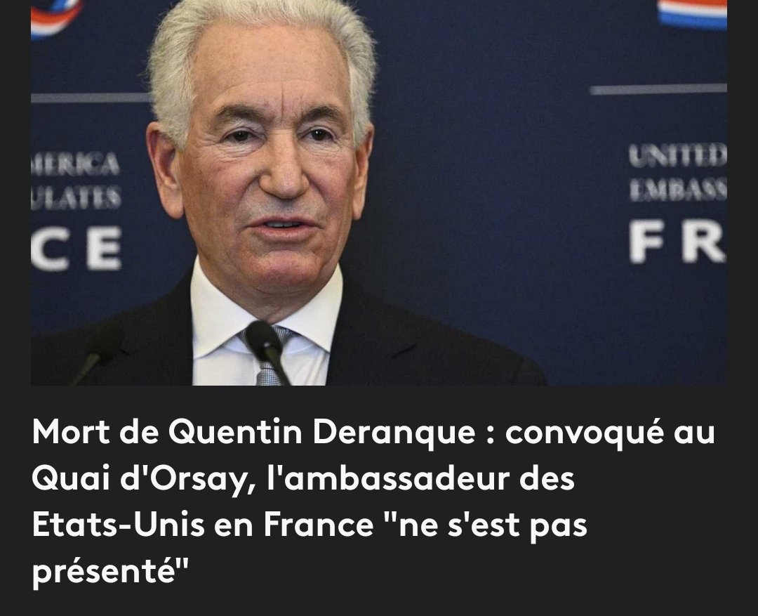 Un camouflet pour <a href="/jnbarrot/">Jean-Noël Barrot</a> . L'ambassadeur sait bien de quel bois est fait le ministre des AE.