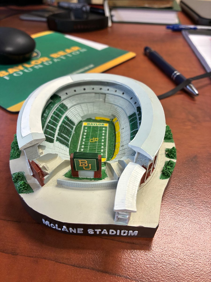 Baylor Athletics made these great replica models of McLane Stadium many years ago. 

Now get a replica of Magnolia Field at Baylor Ballpark! 

Pledge $25 per 2026 win to the Baylor Heart of the Order Fund &amp; get your new Baylor Ballpark replica! 

🔗BaylorBears.com/PerPledge