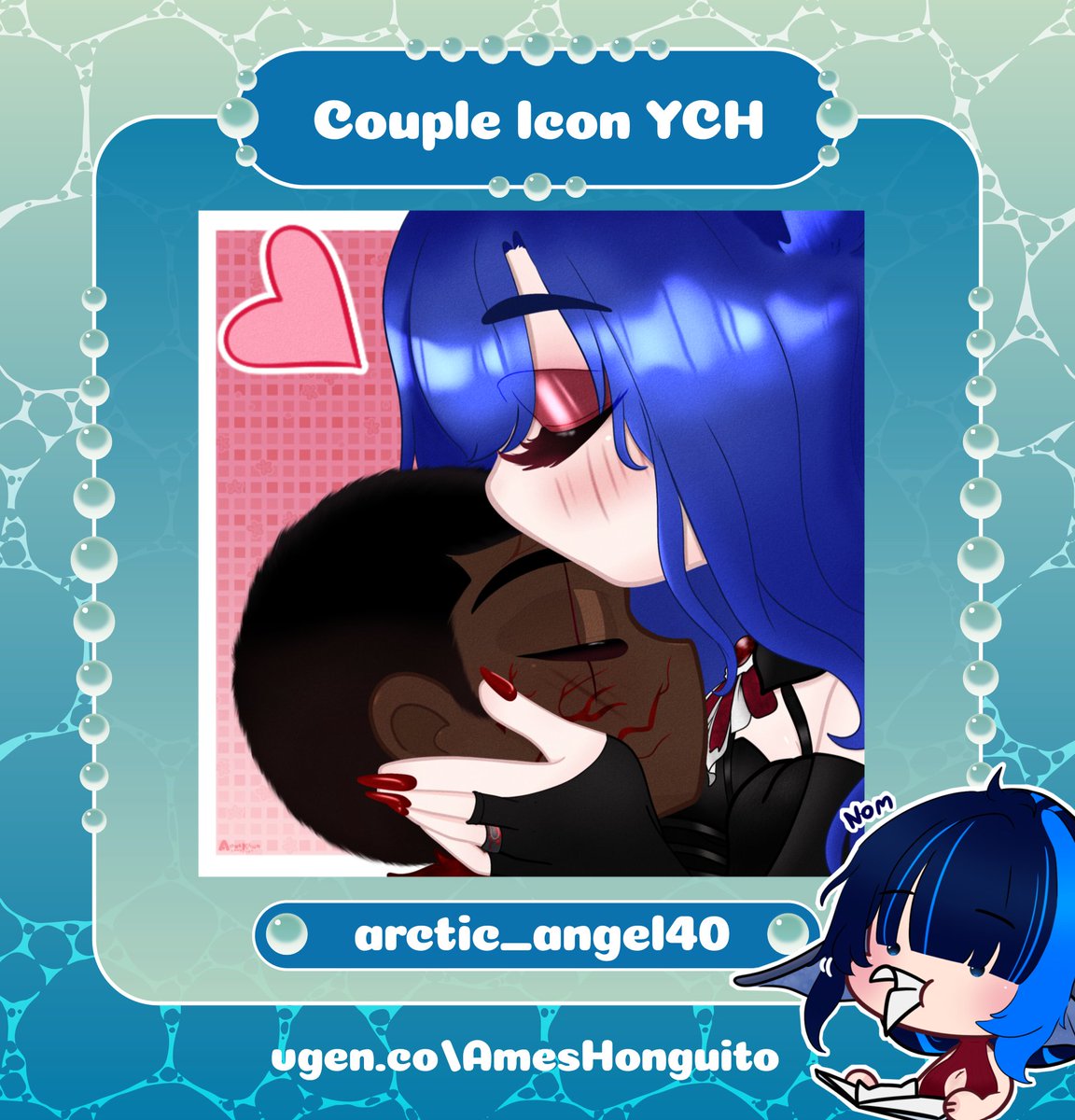 ╴╴╴╴╴⊹ꮺ˚ ╴╴╴╴╴⊹˚ ╴╴╴╴˚ೃ

⊹ Couple Chibi Icon for arctic_angel40🩸🦇

I had to draw these cuties again AND I LOVED IT! ~
I saw some improvement with my art 🥹
Thank you so much for trusting me with this flipped version ♡
#VGenComm #artmoots