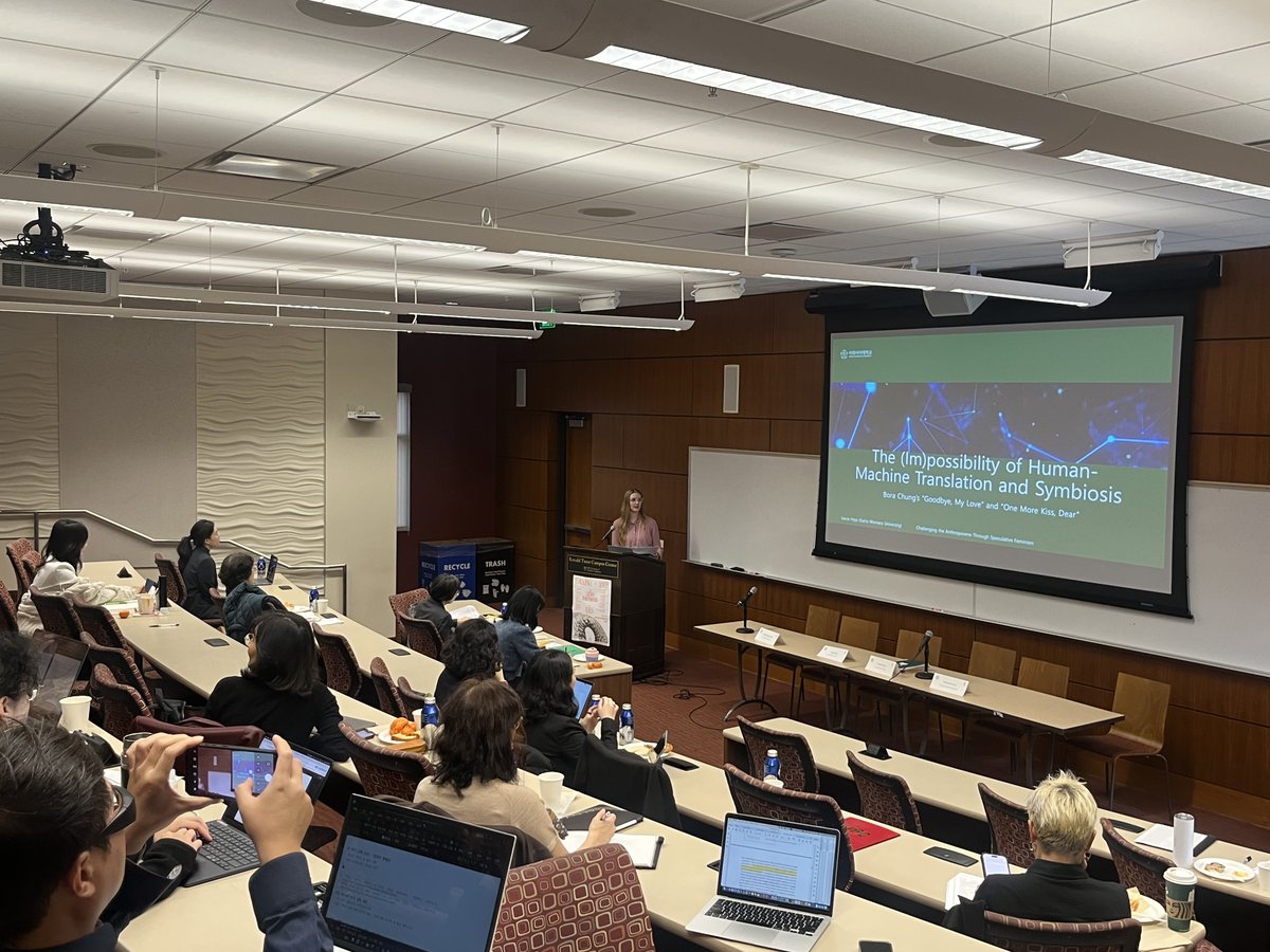 USCKSI's tweet photo. Technoscience × Gender × Korea Conference at KSI

This conference involved amazing panels, big questions about human and machine translation, and even better conversations. We are so grateful for this brilliant community of scholars! 🤖✨

#KSI #USC #Dornsife https://t.co/x27Xd0e5x0
