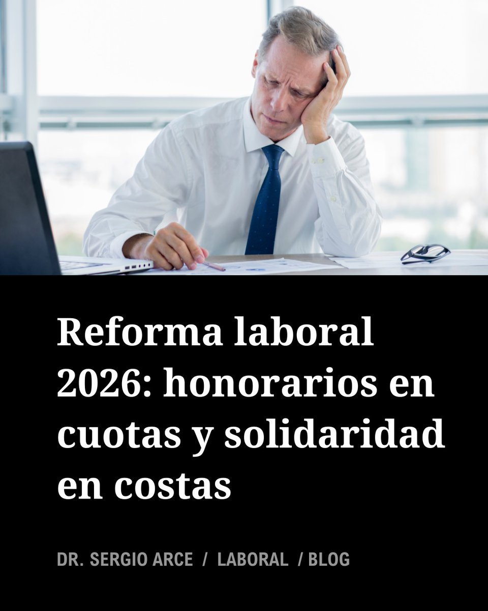 Estimados, comparto artículo publicado por la Editorial García Alonso  sobre las modificaciones de la reforma laboral que afectan el libre e independiente ejercicio de la profesión: honorarios en 12 cuotas y solidaridad en  costas del abogado laboralista.
 garciaalonso.com.ar/blog/reforma-l…