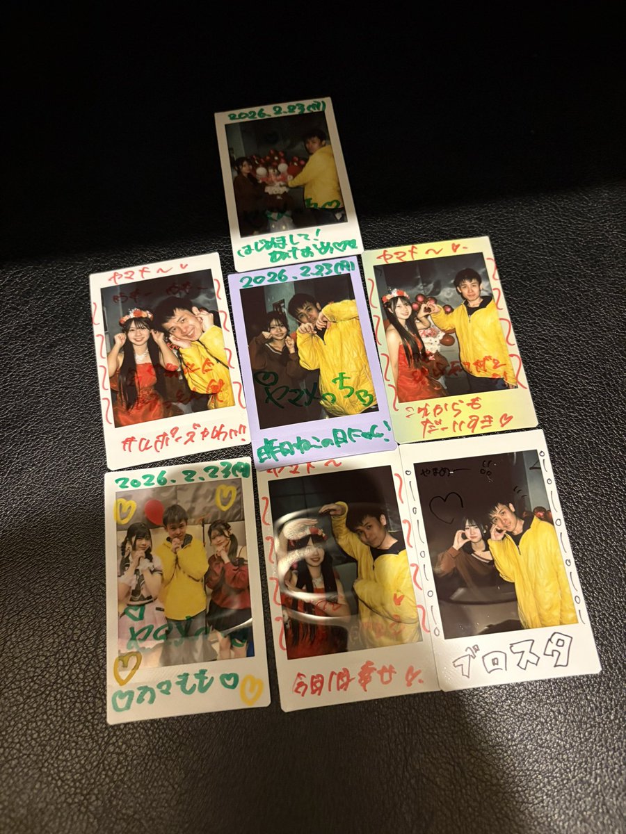 昨日 撮ったチェキを投下