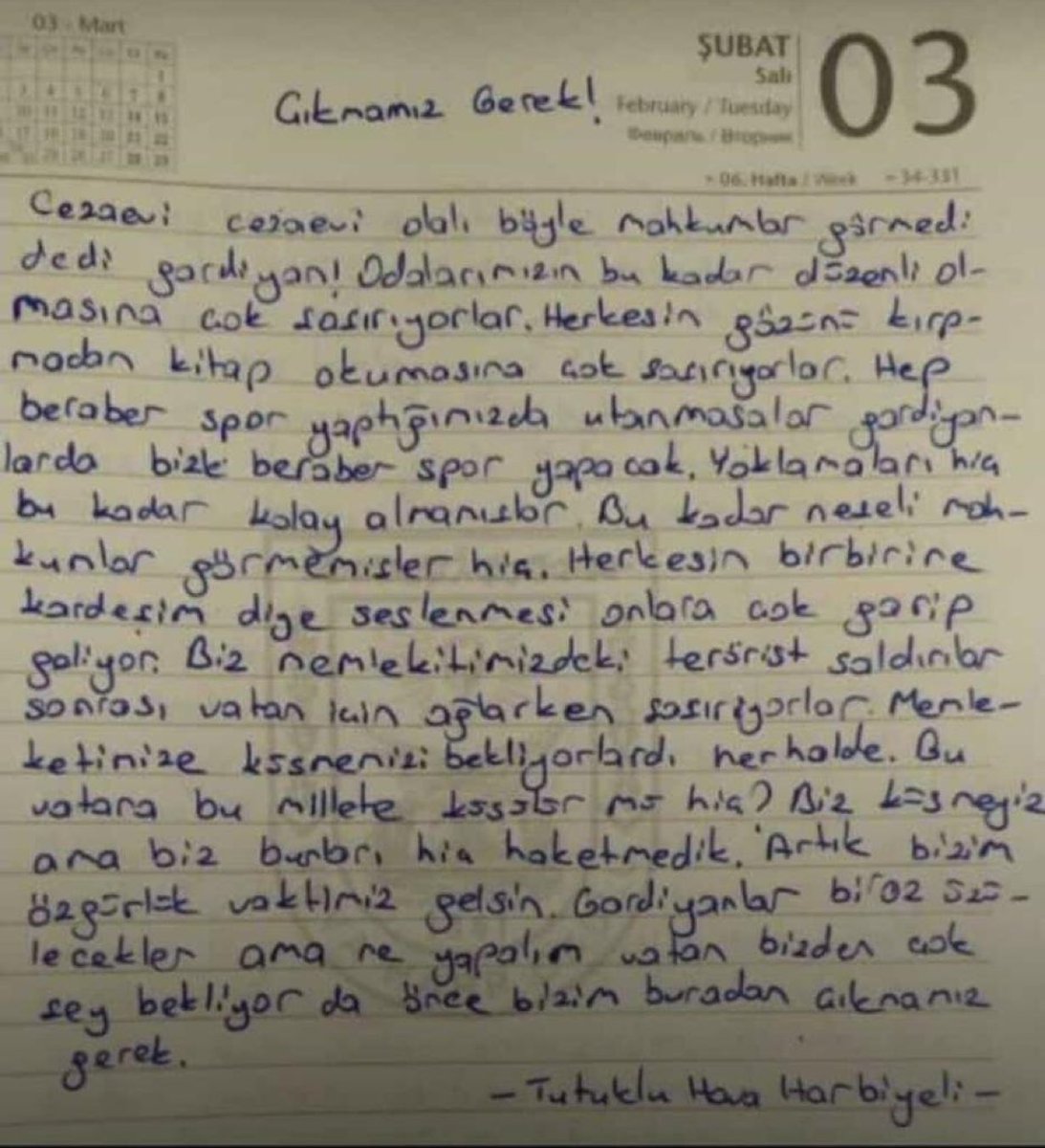 „Bu vatana bu millete küsülür mü hiç? Biz küsmeyiz ama biz bunları hiç haketmedik! „

Tutsak bir Harbiyeli