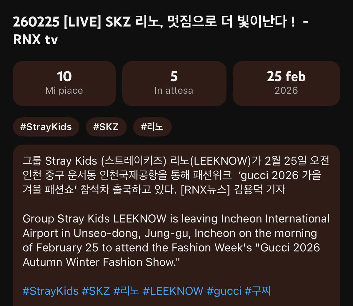 leeknowsaurus98's tweet photo. 🔥 ITS CONFIRMED 🔥

After 3 years of waiting and manifesting, LeeKnow will finally attend his FIRST Gucci show as their Global Brand Ambassador on February 27th!
This is a major event to establish his presence as an Ambassador. Our goal is to flood all platforms with love and support. Use the tags and let's make sure EVERYONE knows LeeKnow has arrived‼️

LEE KNOW HUMAN GUCCI
#LeeKnowXGucciMFW
#GucciFW26