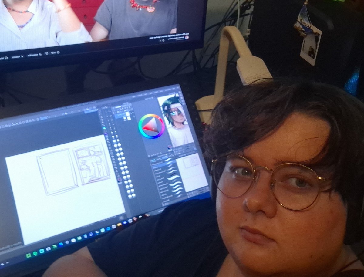 theoziunm's tweet photo. The artist.                                  The art. https://t.co/iydguXTvUN