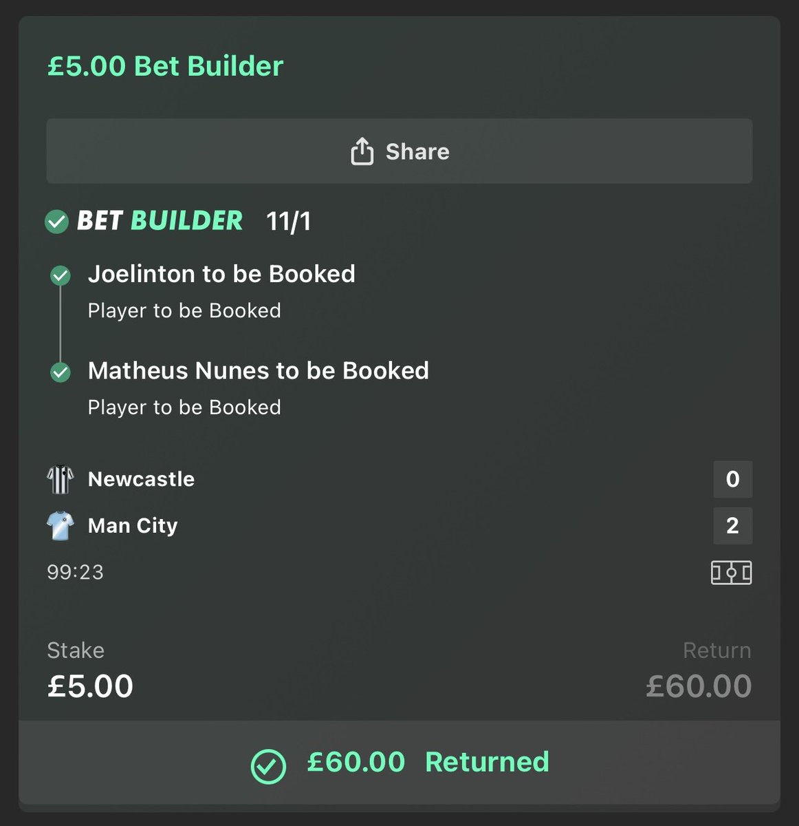 There have been some card wins lately 🟨