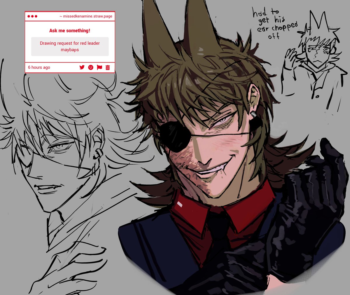 red leader (da leader) #eddsworld #redleader #tord