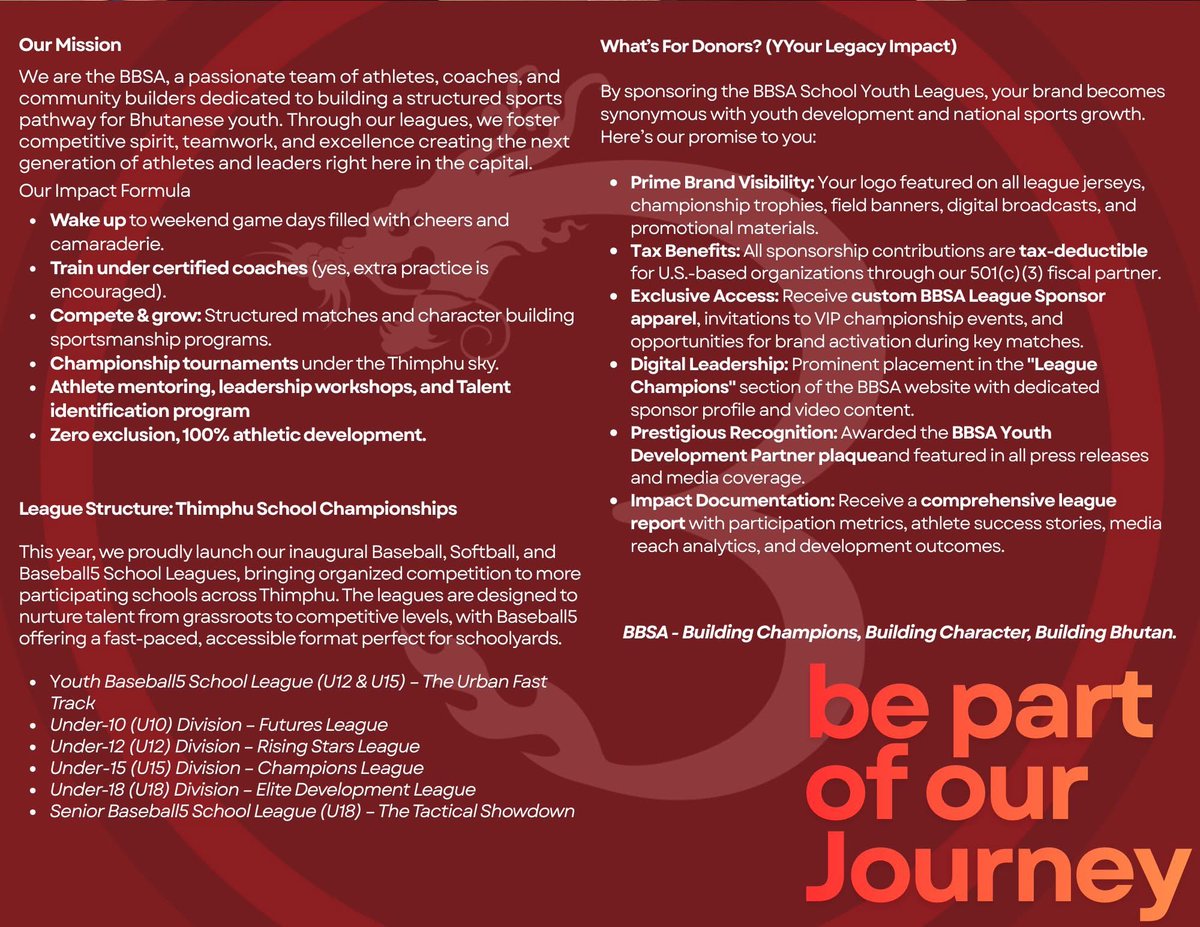 Bhutan Baseball & Softball Association tweet media