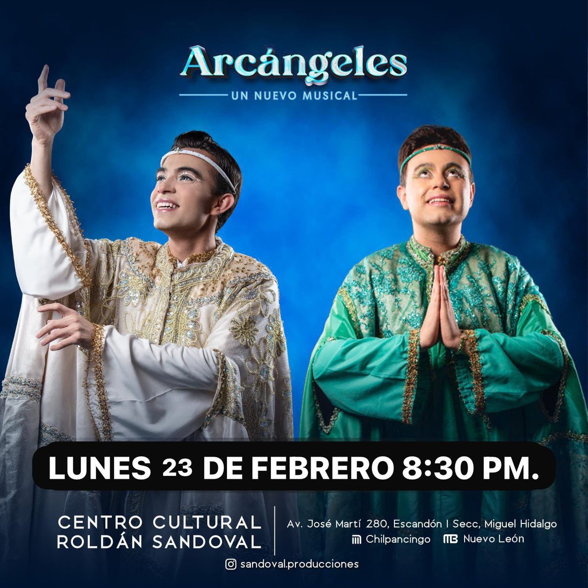 ⚠️ #PasesDobles para "ARCANGELES" HOY a las 8:3O P.M.

📍Centro Cultural Roldan Sandoval

Dinámica:
⭐RT y Fav
⭐Nombre completo

⚠️Ganadores seleccionados al azar
⚠️Sólo seguidores

#UrbanPopMx🎙️
#LaVisiónDelEntretenimiento
#PaseDoble