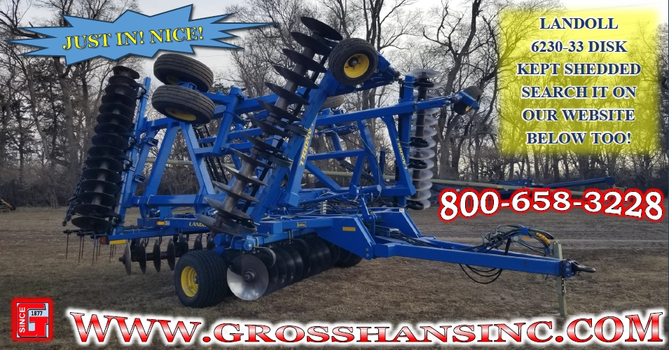 Landoll 6230-33 ~ 33' DISK ~ REALLY NICE UNIT!
Just came in - Always shedded

grosshansinc.com

#caseih #case #international
#landoll #disk #TillageEquipment
#farm #farming #farmer
