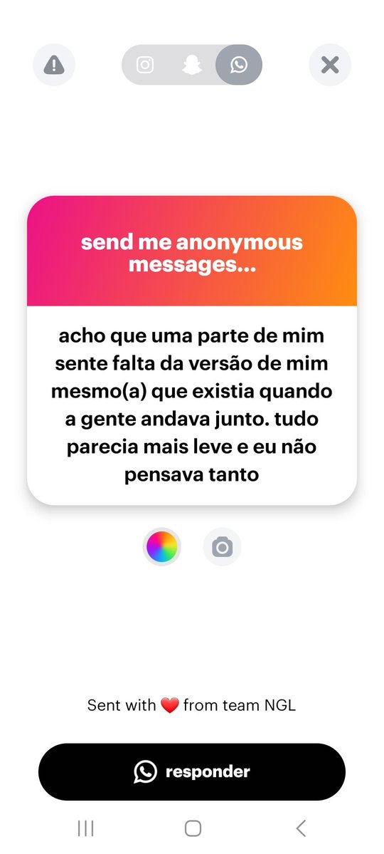 Eu acho que já é a segunda vez que me falam isso, mas tudo bem