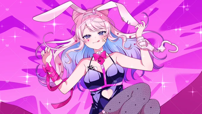 《works》 しーぐぁ様、「ラビットホール」歌ってみたMV用イラストを担当させていただきました!⟡꙳ ( )