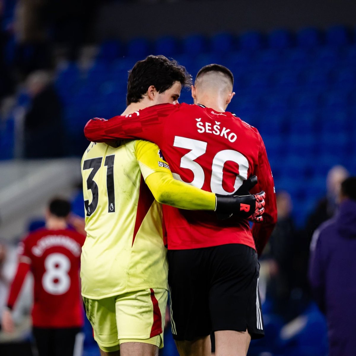 My favourite photo of the night.

Manchester United's goalkeeper and striker for the next decade. ❤️
